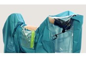 Oppdekking for laparoskopi med abdominal og perineal åpning