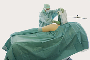 Steg 6 for applisering av BARRIER oppdekking med splittlaken